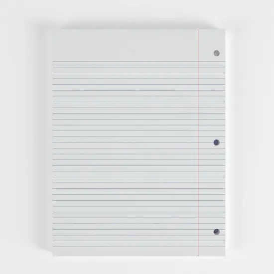 Filler Paper College-Ruled White 100 Sheets &ndash; 48 Packs {4}