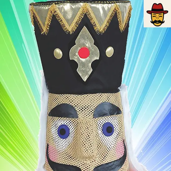 Classic Nutcracker Head Adult Costume Mask for Christmas and Holiday Events {3}