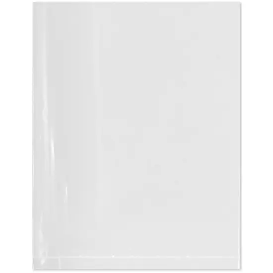 Plymor 7" x 9", 1.5 Mil Flat Open Clear Plastic Poly Bags {1}
