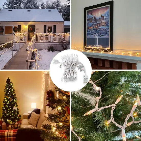 Christmas Lights Clear White {4}