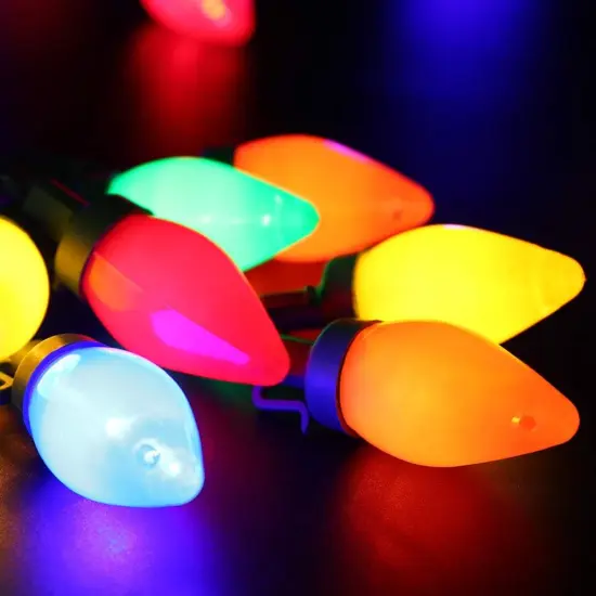 C7 Bulbs Christmas String Lights {2}
