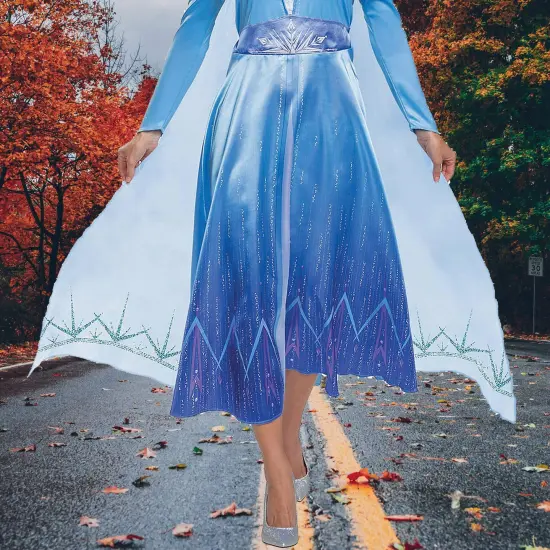 Elsa Costume Dress with Ice Princess Design for Halloween or Cosplay {4}