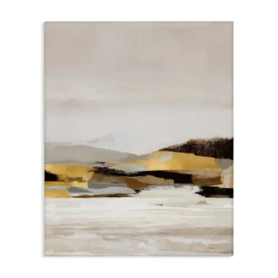Stupell Industries Muted Landscape with Yellow Accent Canvas By Amber Sterling {1}