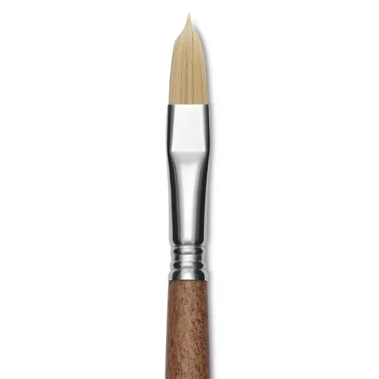 Escoda Futura Synthetic Bristle Brush - Series 5414, Filbert, Size 12, Long Handle {1}