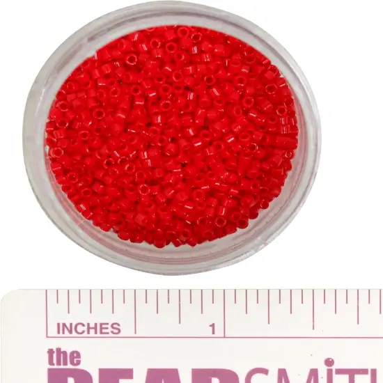 Miyuki Delica Seed Beads 11/0"Opaque Dark Cranberry Db723 7.2 Gr {2}