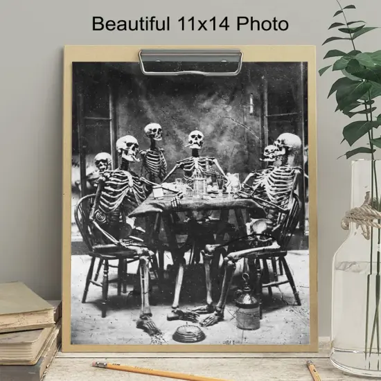 Vintage Skeleton Wall Art LARGE 11x14 {3}