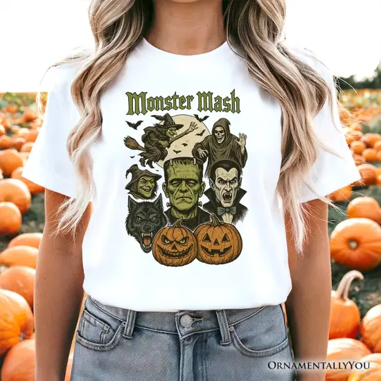 Monster Mash Classic T-Shirt, Halloween Monsters Tee for The Spooky Season {5}