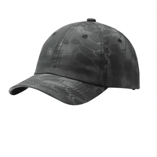 Port Authority&reg; Pro Camouflage Series Garment-Washed Cap, Unstructured Low-Profile Camo Hat with Hook-and-Loop Closure Mossy Oak New Brk-Up {3}