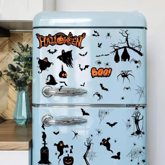 9 Sheets of Pumpkin Head Halloween Decals {5}