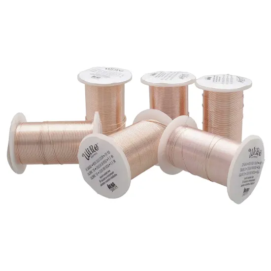 The Beadsmith Wire Elements Gauge Assortments Rose Gold {3}