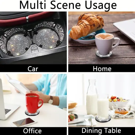 Car Cup Holder Shockproof Drink Coaster Gift Decor {6}