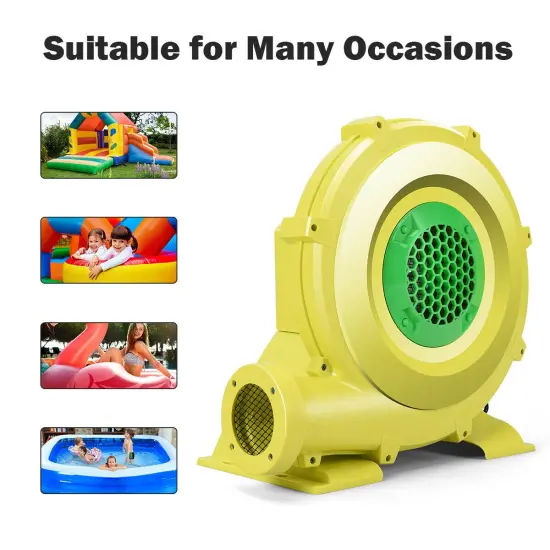 Costway Air Blower Pump Fan 950 Watt 1.25HP For Inflatable Bounce House Bouncy Castle {4}