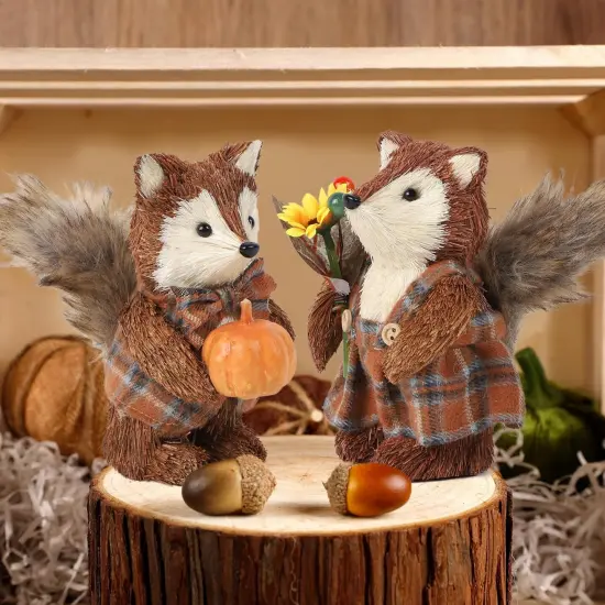 2 Pack Fall Decor Fox {5}