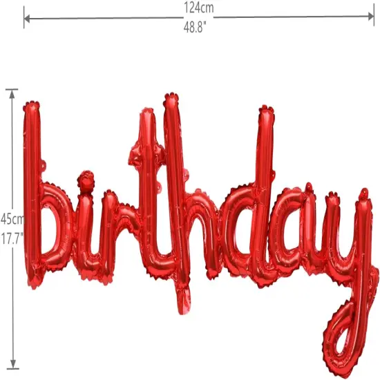 Happy Birthday Balloons Banner 16 Inch {3}