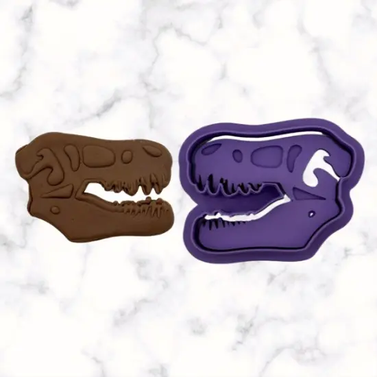 Dinosaur Head Cookie Cutter and Stamp {1}