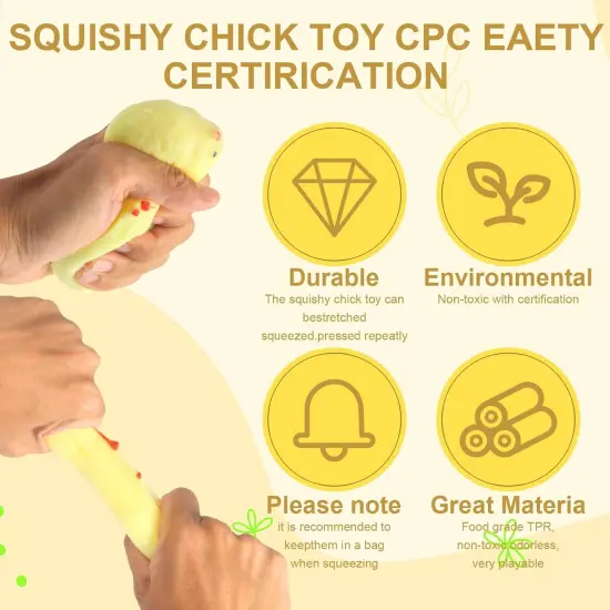 3 PCS Squishy Chicken Toys {3}