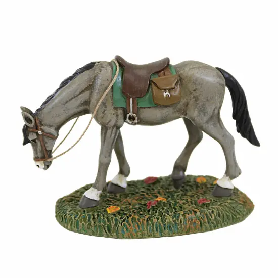 Department 56 Villages 3.25 In Gunpowder Halloween Halloween Village , Halloween Decor Halloween Horse Ichabod Crane Gray {2}