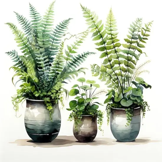 Green Plant Adult Paint by Number Kits {1}