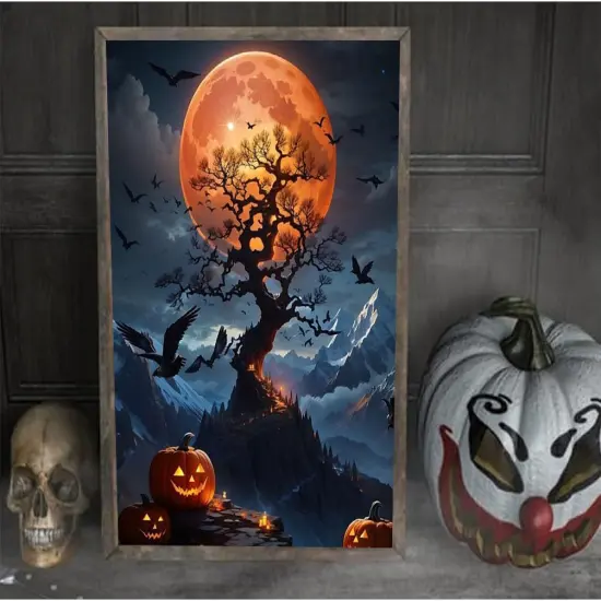 5D Halloween Diamond Art Kits for Beginners,12 x 16 Inch {2}