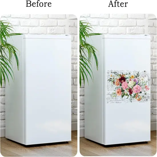 2 Large Vintage Flower Design Sheets 12''x18'' {3}