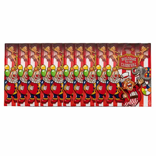 12 1/2" x 17" Bulk 50 Pc. Plastic Under the Big Top Treat Bags {5}