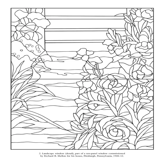Color Your Own Tiffany Windows Coloring Book-Softcover {3}