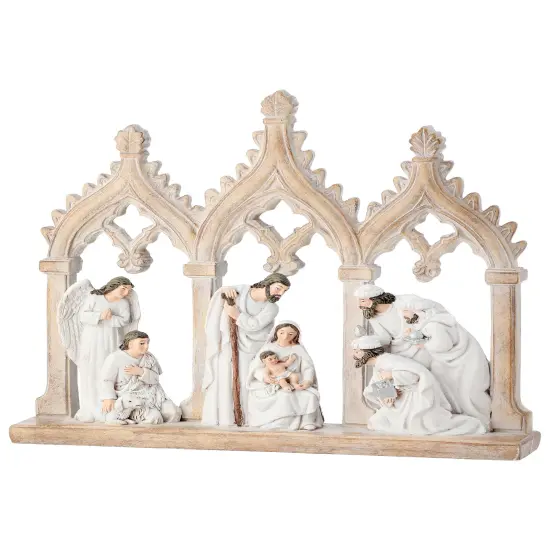 12" Nativity Scene W/Archs {1}
