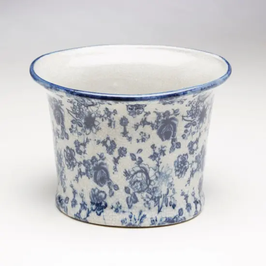 AA Importing 59845 Blue And White Planter {1}
