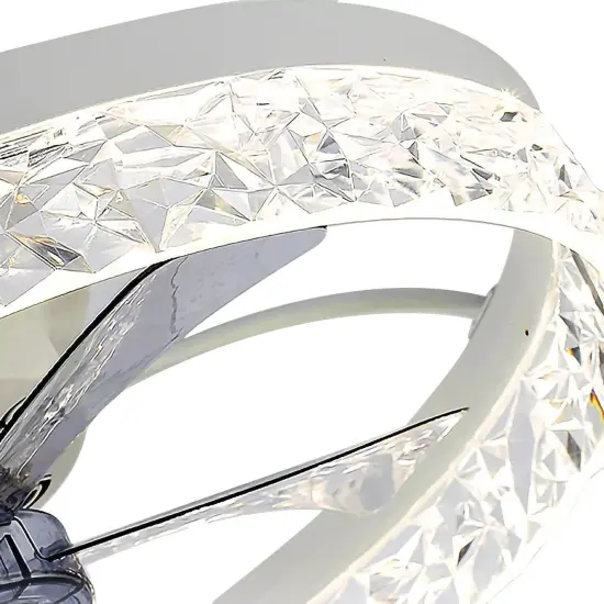 Kitcheniva 20" Ceiling Fans With Lights LED Enclose Gold {6}