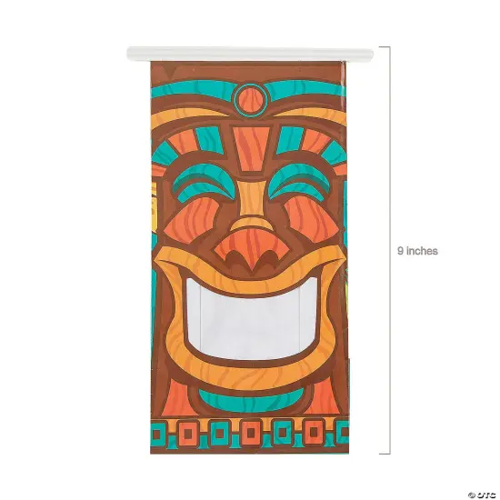 Tiki Tin Tie Paper Treat Bags with Window - 24 Pc. {5}