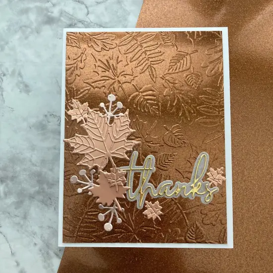 GLITTER COPPER Mirror Foil Cardstock - 12x12 Cardstock - Encore {3}