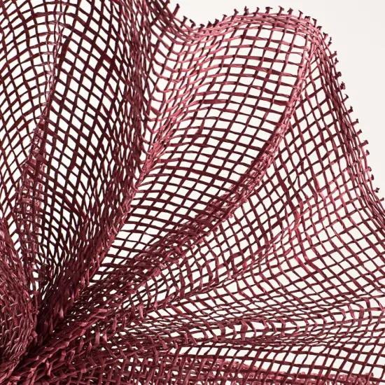 10" Poly Burlap Mesh Ribbon: Cranberry Red {3}