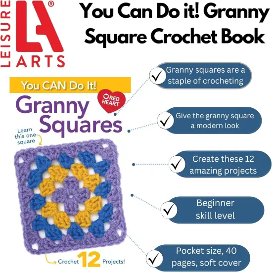 You Can Do Granny Square Crochet Book {2}