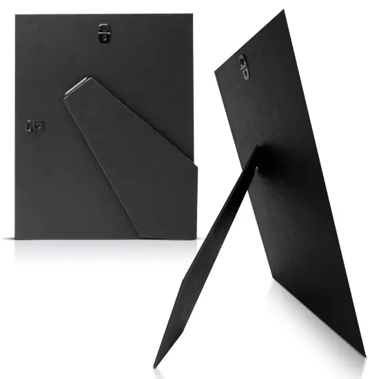 Adjustable DIY Easel Backs | Solid Black Cardboard Back | Fits Most Photo Frames | USA Designed and Made {1}