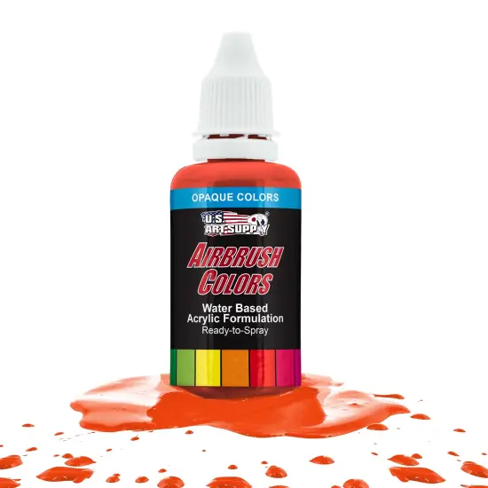 Vermillion Red, Opaque Acrylic Airbrush Paint, 1 oz. {1}