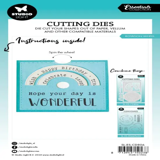 Studio Light Essentials Cutting Die-Nr. 806, Rotation Wheel {3}