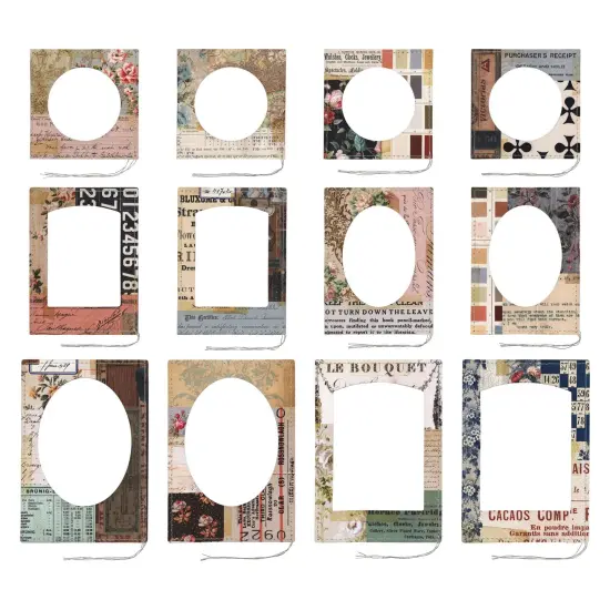Tim Holtz Idea-ology Layer Frames Montage-12 Pieces {3}