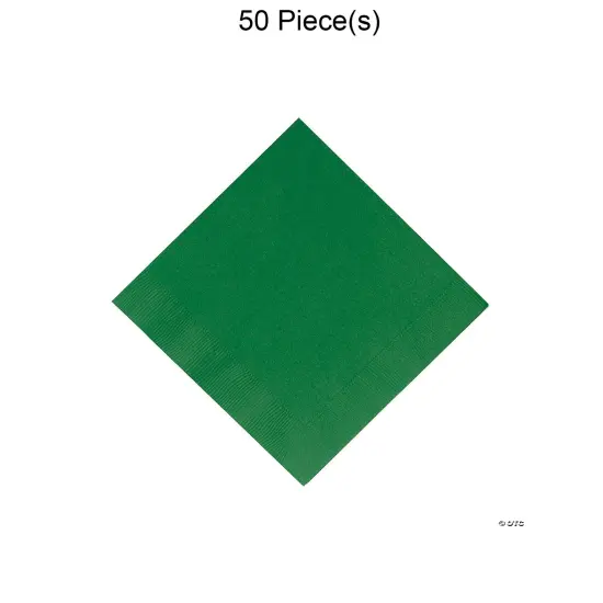Solid Color Luncheon Napkins Bulk 50 Pc Green {1}