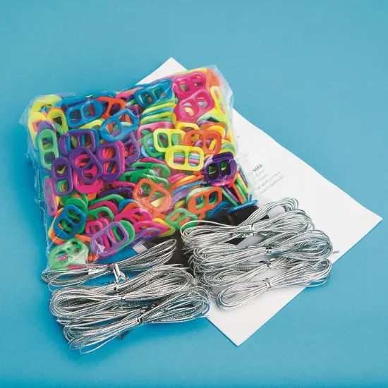 Neon Pop Tab Bracelet Craft Kit (Pack of 24) {3}