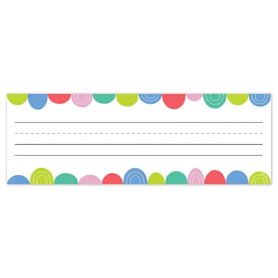 Rainbow Drops Name Plates, 9-1/2" x 3-1/4", Pack of 36 {1}