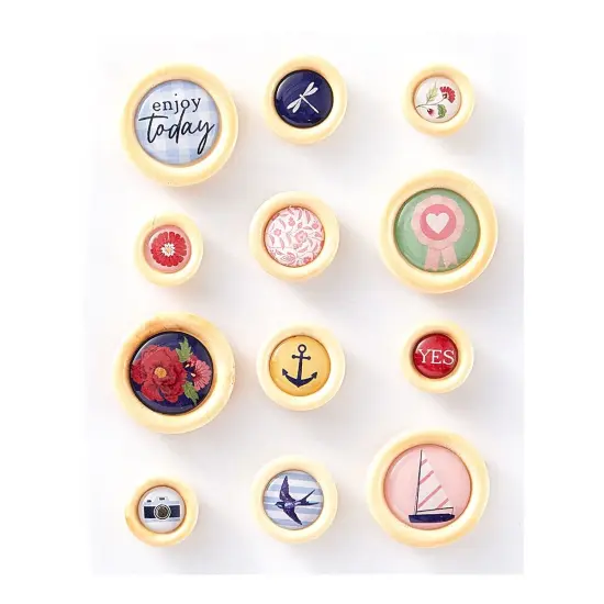 Spellbinders Button Embellishments From Rosie's Studio-Bayfair {1}