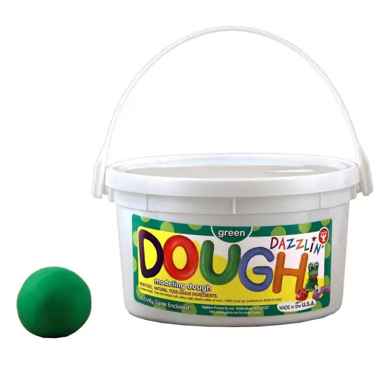 Dazzlin' Dough, Green, 3 lb. tub {1}