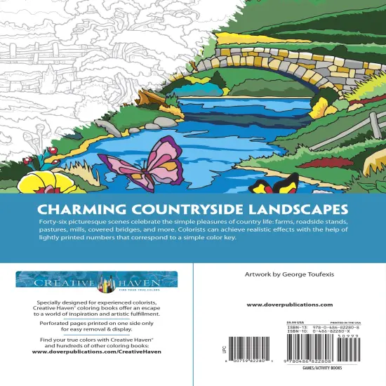 Creative Haven: Country Scenes Color By Number-Softcover {3}