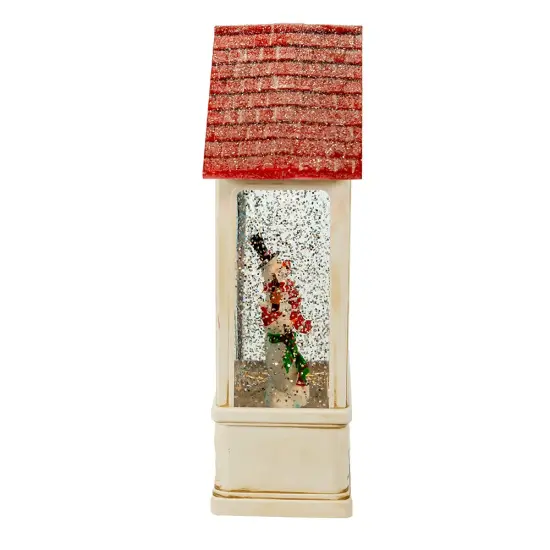 Kurt Adler 9.2-Inch Battery-Operated Lighted Snowman House Water Lantern {2}