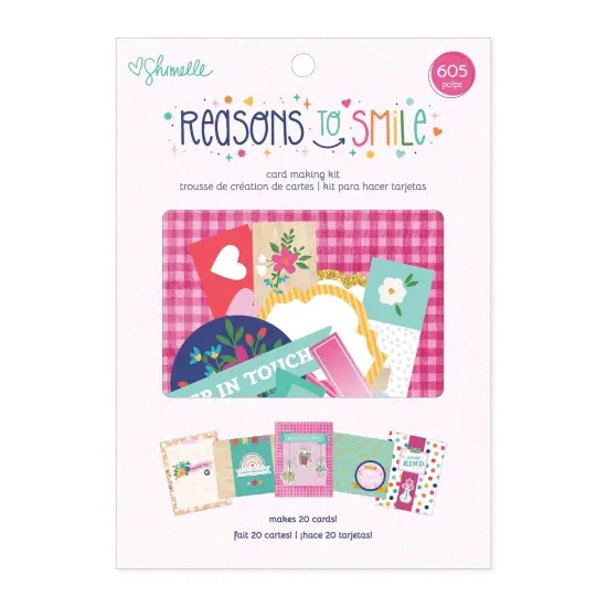 Shimelle Reasons To Smile Card Making Kit-Makes 20 {1}