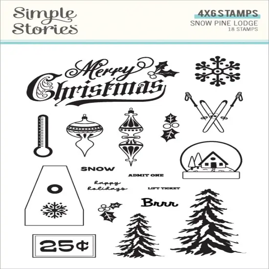 Snow Pine Lodge Clear Stamps-Photopolymer {1}