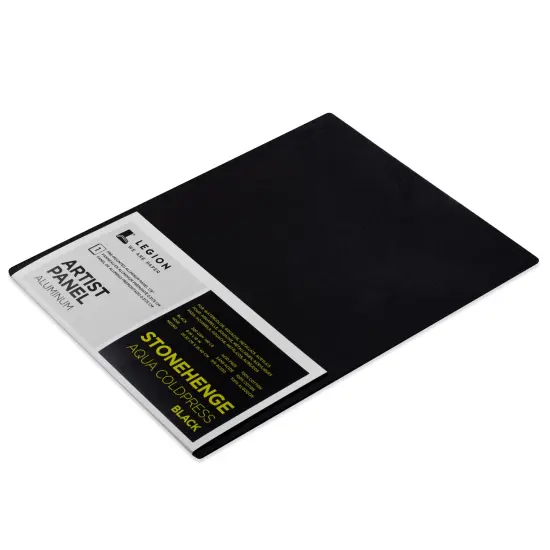 Stonehenge Aqua Coldpress Pre-Mounted Aluminum Panel 8"X10"-Black, For Wet Media {2}