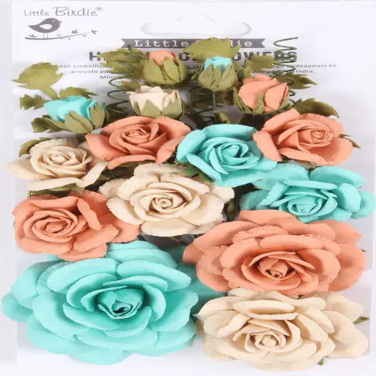 Little Birdie Annis Paper Flowers 21/Pkg-Sun & Rain {1}