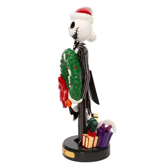 Kurt Adler 10-Inch Disney© Nightmare Before Christmas Jack Skellington With Wreath Nutcracker {4}