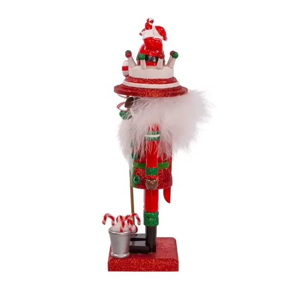 Kurt Adler 10-Inch Hollywood Black Nutcracker with Santa Hat {4}